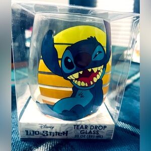 Disney Lilo and Stitch Tear drop Glass Glass